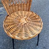 Pair of wicker chairs from the 1960s