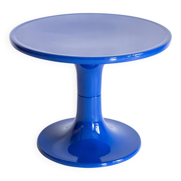 Table basse kangourou bleue milieu du siècle, par Ernst Moeckl, Allemagne, 1968