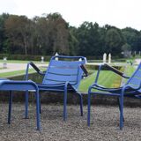 Edmond & fils - 1 Armchair + 1 Stool VAUX-LE-VICOMTE 007 - Tuileries collection