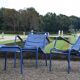 Edmond & fils - 1 Armchair + 1 Stool VAUX-LE-VICOMTE 007 - Tuileries collection