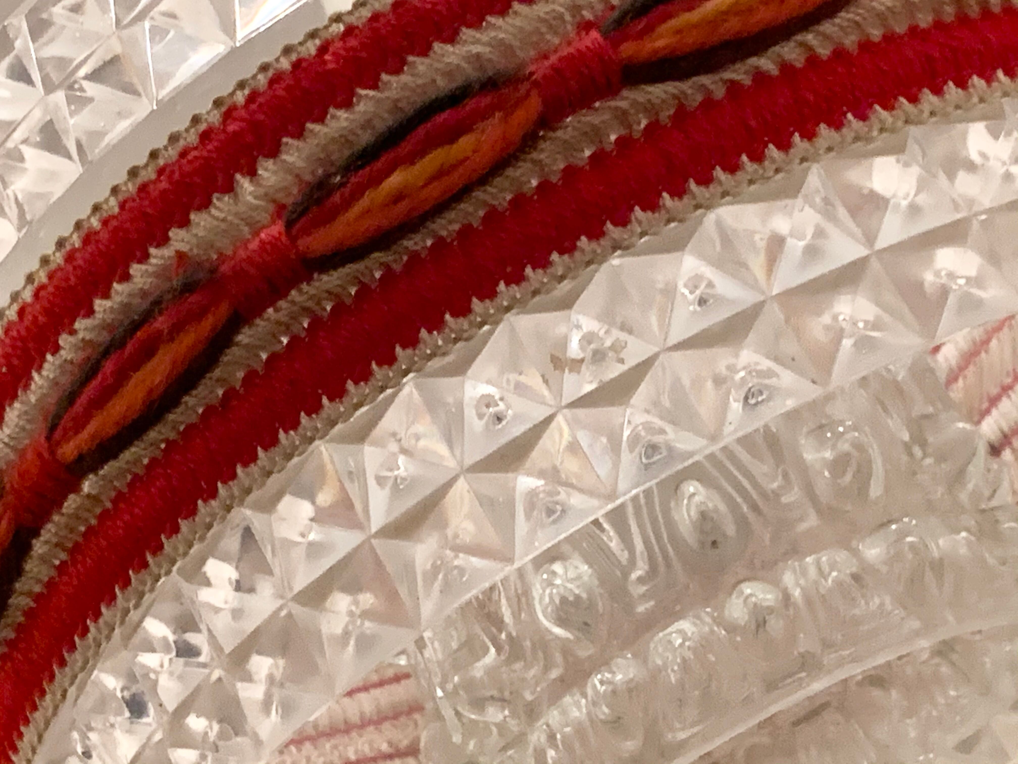 Suspension verre et plexiglas 1970