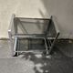 Vintage aluminum rolling trolley