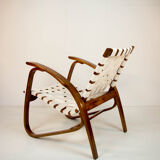 Art deco armchair by Jan Vanek, 1930s, restored