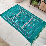 Tapis berbère vert ethnique 95x150 cm