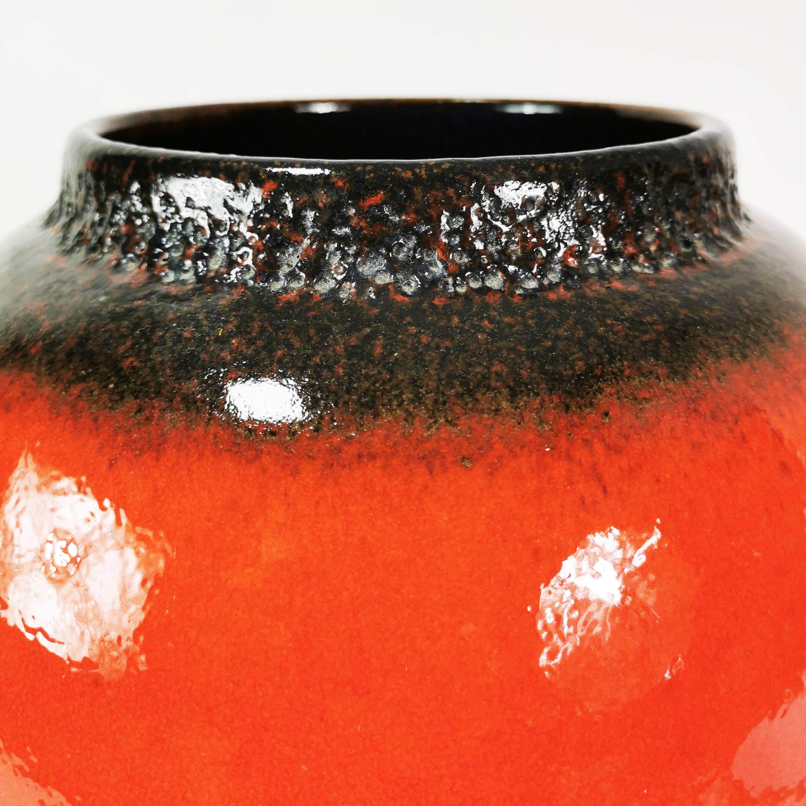 Large Scheurich ceramic vase, Fat Lava, Germany 1960s