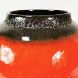 Large Scheurich ceramic vase, Fat Lava, Germany 1960s