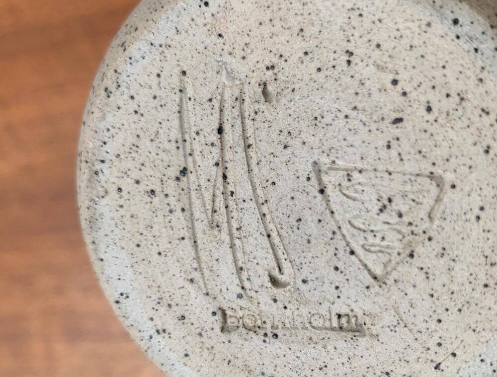 A studio pottery jug from the mid-century by Marianne Stark for Michael Andersen, Bornholm, 1960s.