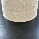 Embroidered white lampshade