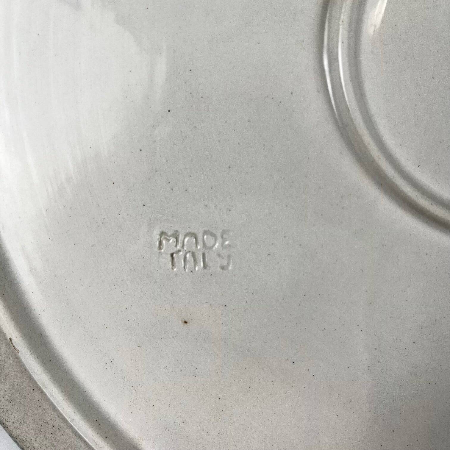 Italian ceramic tray with handle, 1960