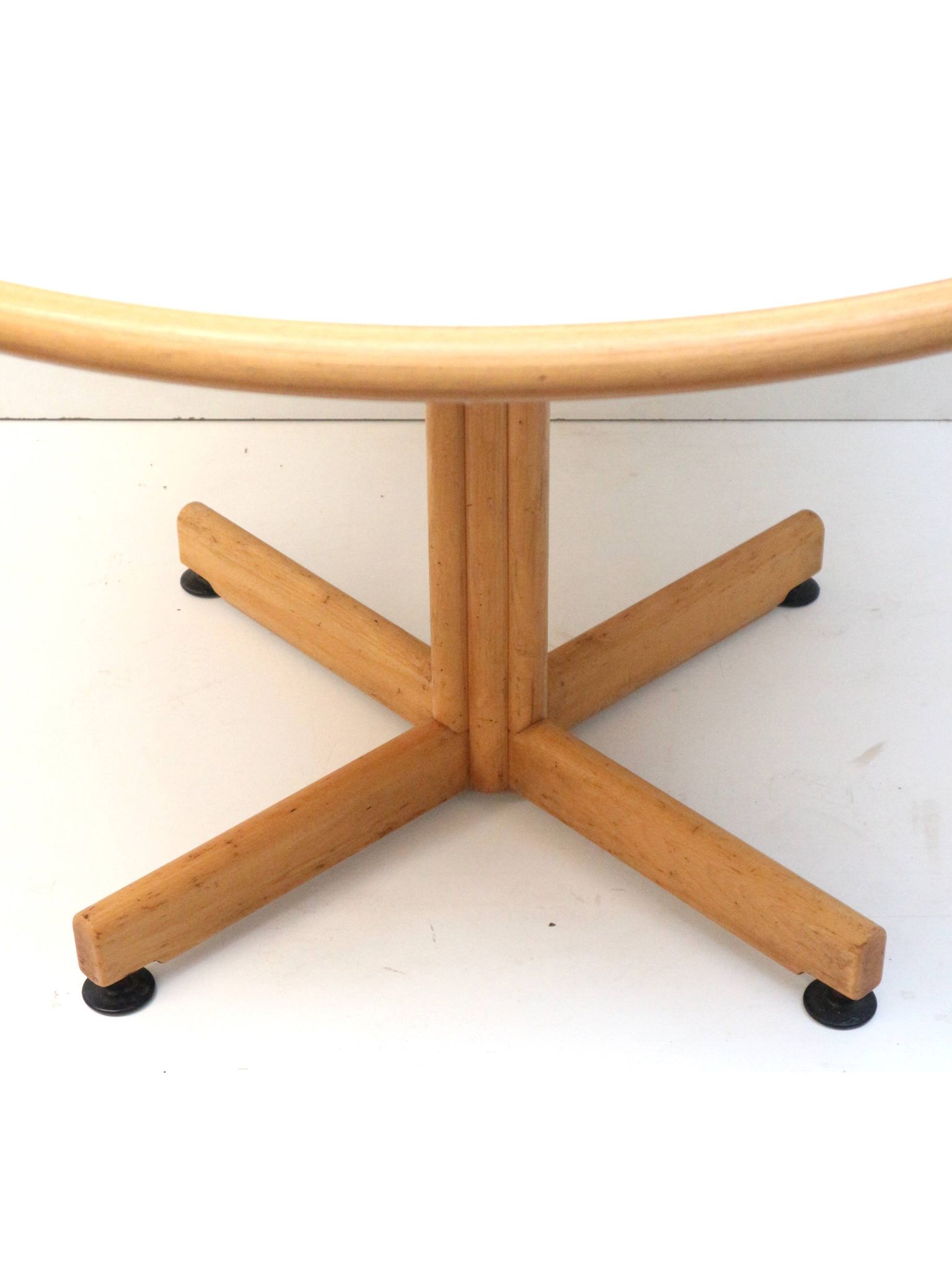 4x Vintage round dining table by Bruno Rey for Kusch and Co from the 1970s