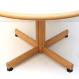 4x Round vintage dining table by Bruno Rey for Kusch and Co from the 1970s
