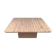 Square travertine coffee table, France, 1975