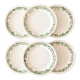 6 plates with starter or dessert Caves St Morand