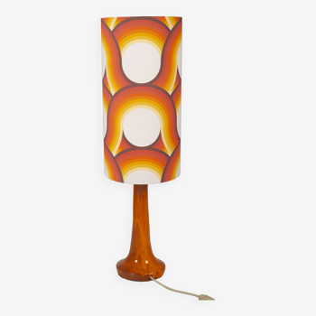 Orange space age « wave » lampe de table