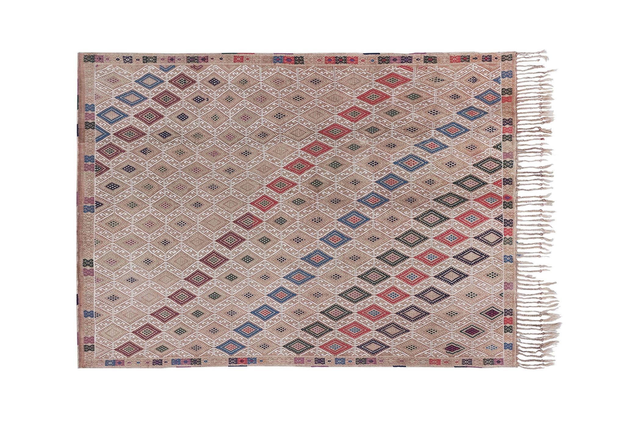 Vintage Turkish Oushak Handwoven Rug 152x212 cm
