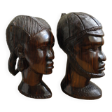 Pair of African sculptures from the 50s