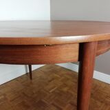 Table ronde extensible scandinave