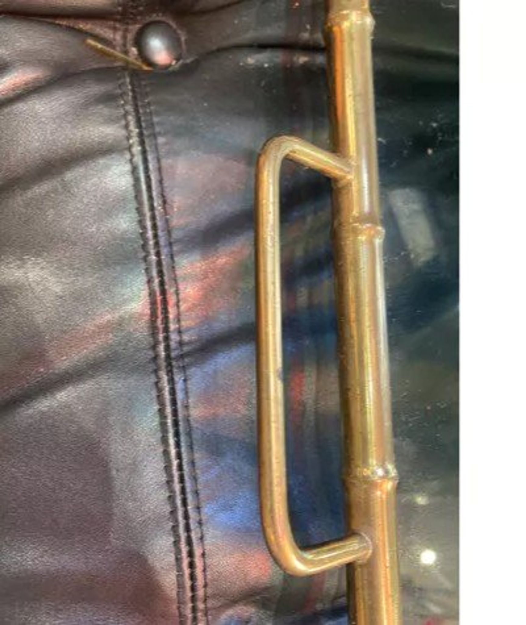 1970s top, in bronze and smoked glass