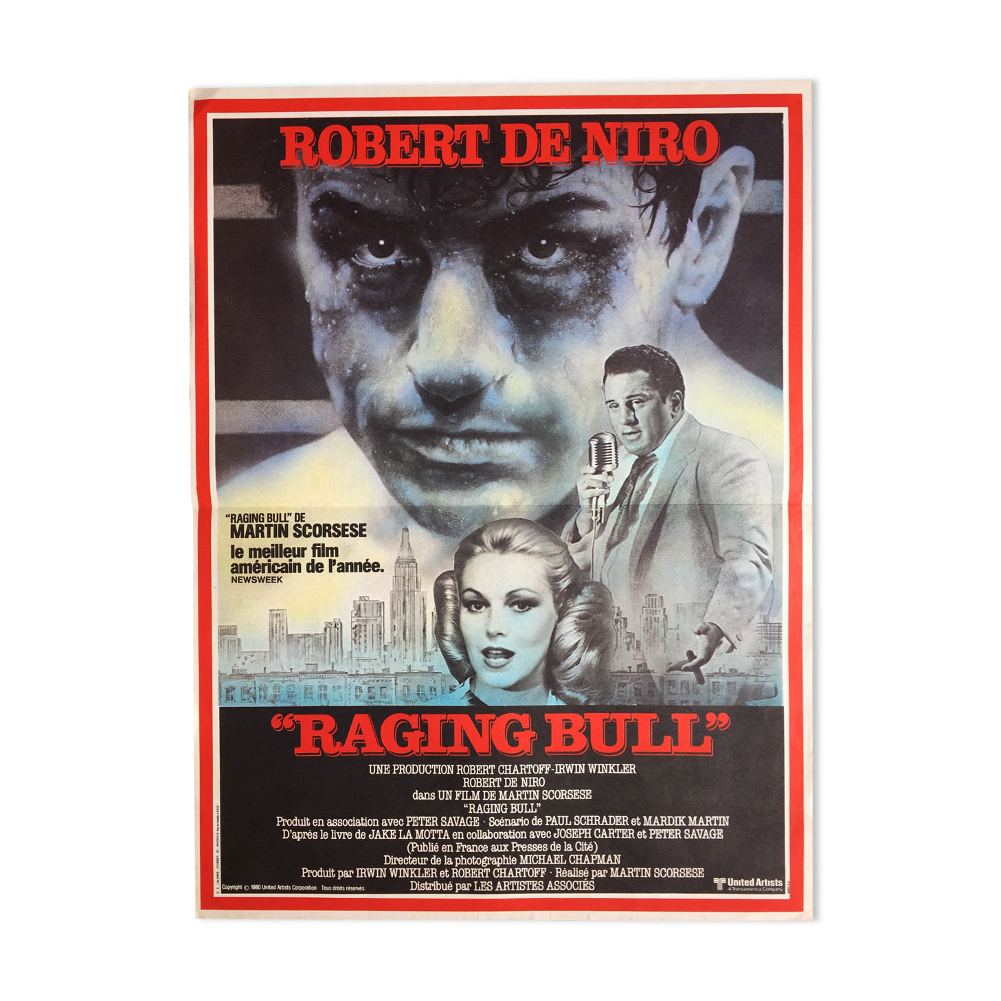 Cinema poster "Raging Bull", 1980