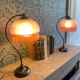 Art Deco Swan Neck Lamps