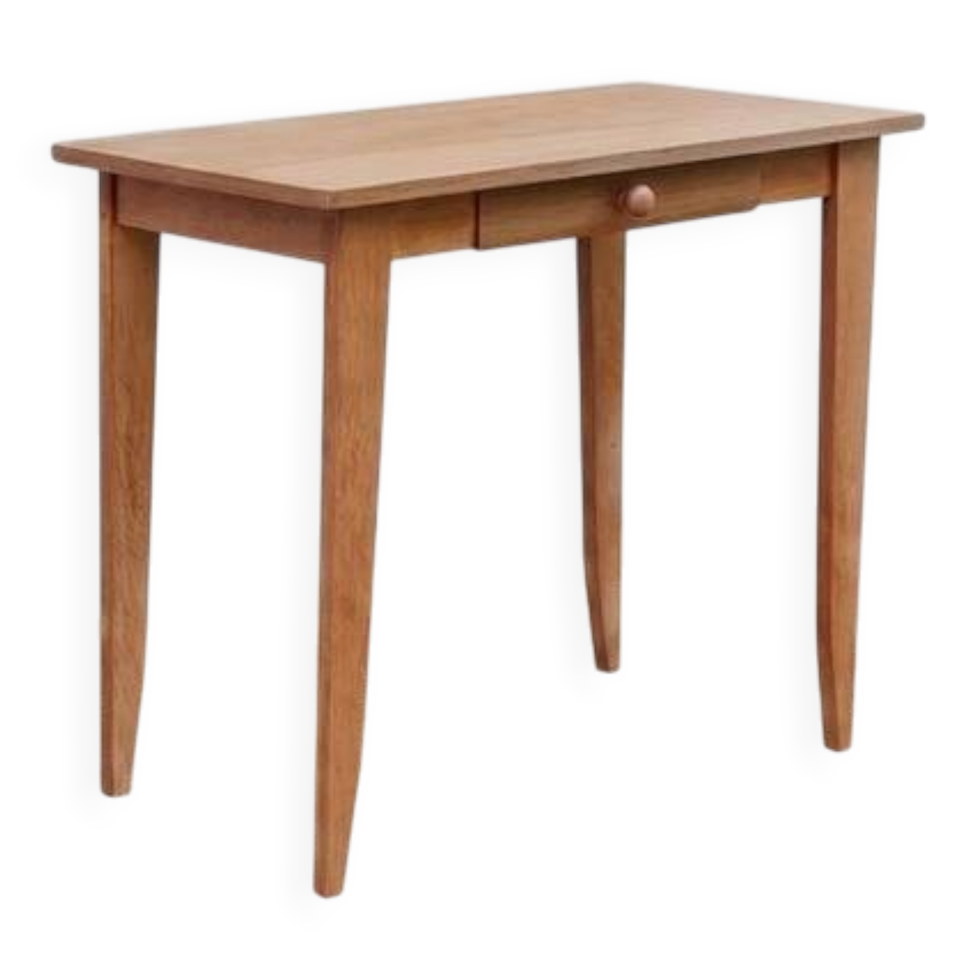 Console, vintage design side table from the 1980s in beech.