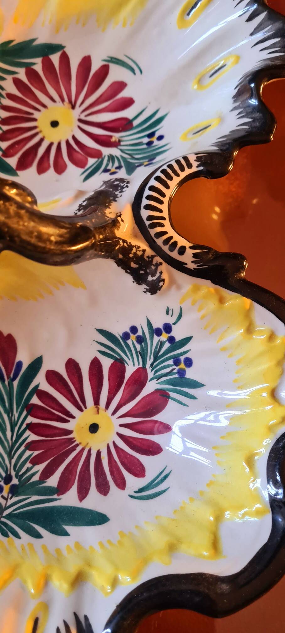 Beggar in Quimper earthenware