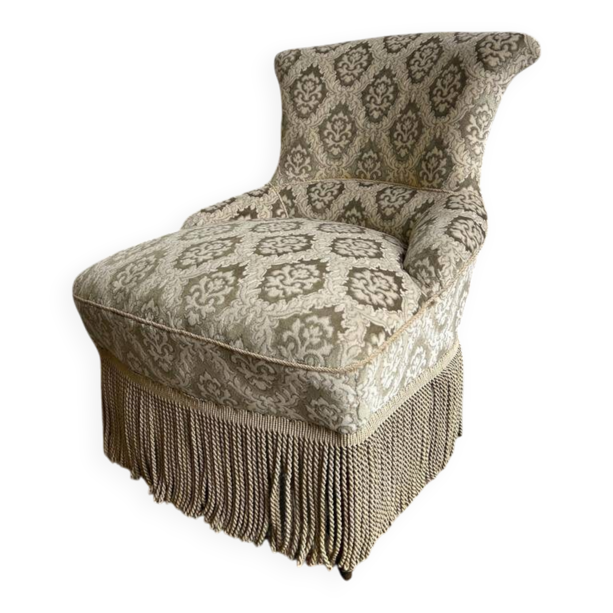 Fauteuil cocktail vintage / fauteuil / fauteuil une place avec franges