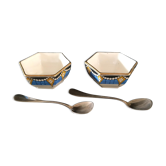 Salerons art deco Astral Limoges