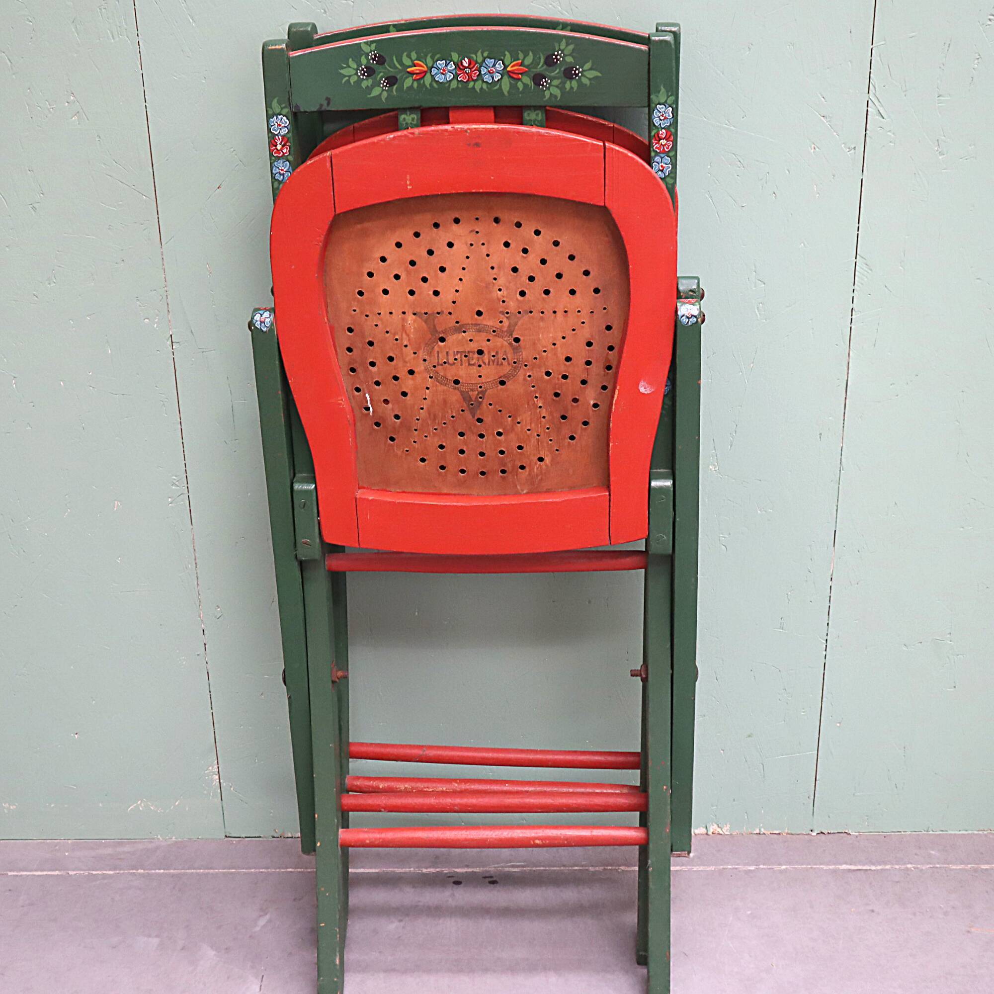 Pair of bistro chairs piables Luterma