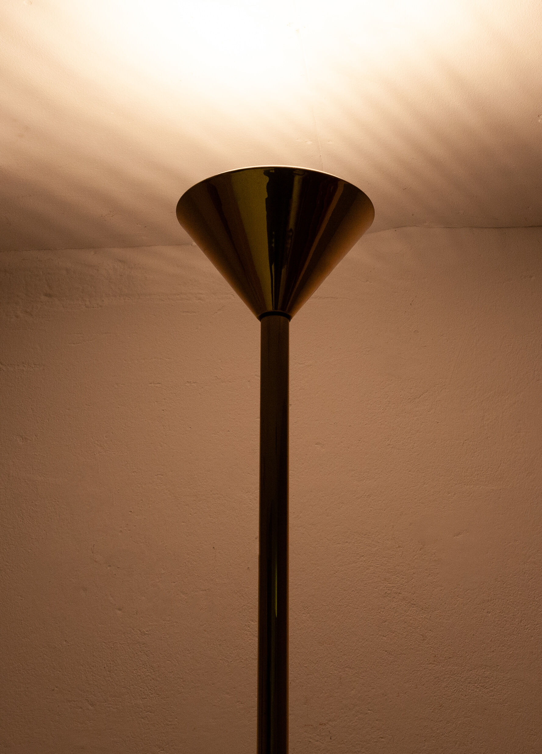 Vintage Brass Floor Lamp, 1974