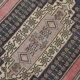 Pink & Navy Blue Persian Rug, 123x234Cm
