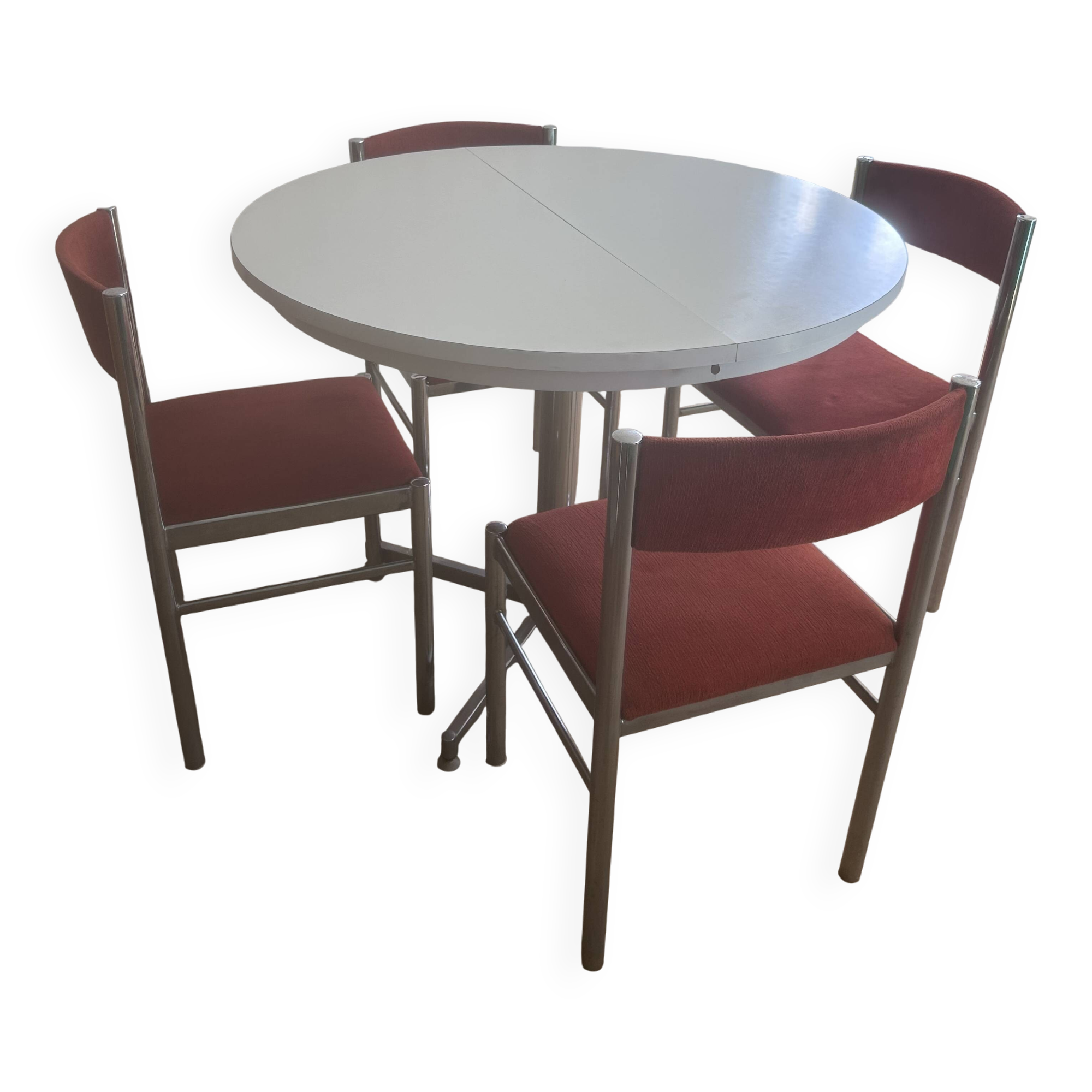 Vintage 1970s table and 4 chairs set.