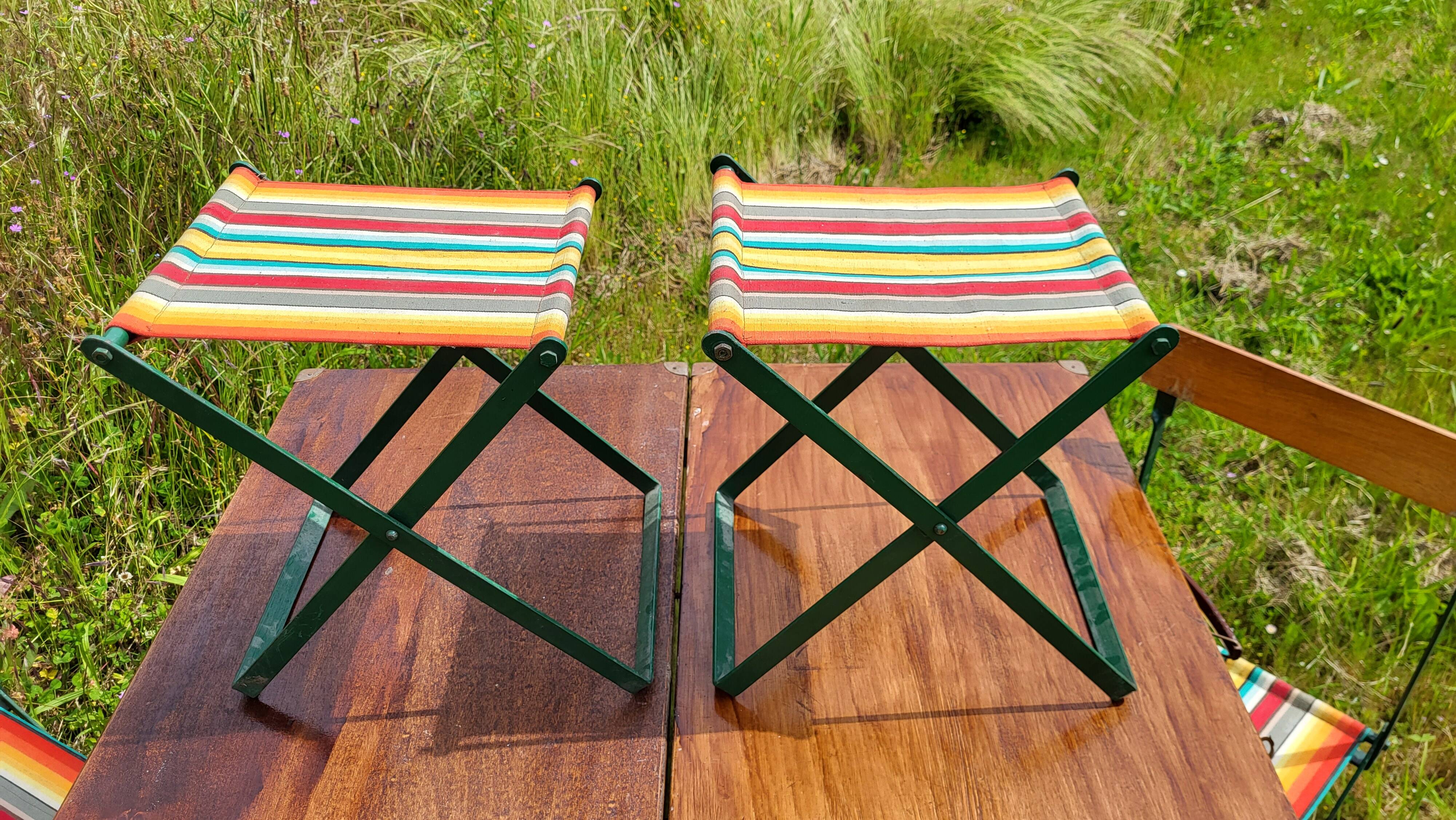 Vintage 1950's picnic table & chair