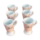 Suite suite of 6 mazagrans in Moka ceramic