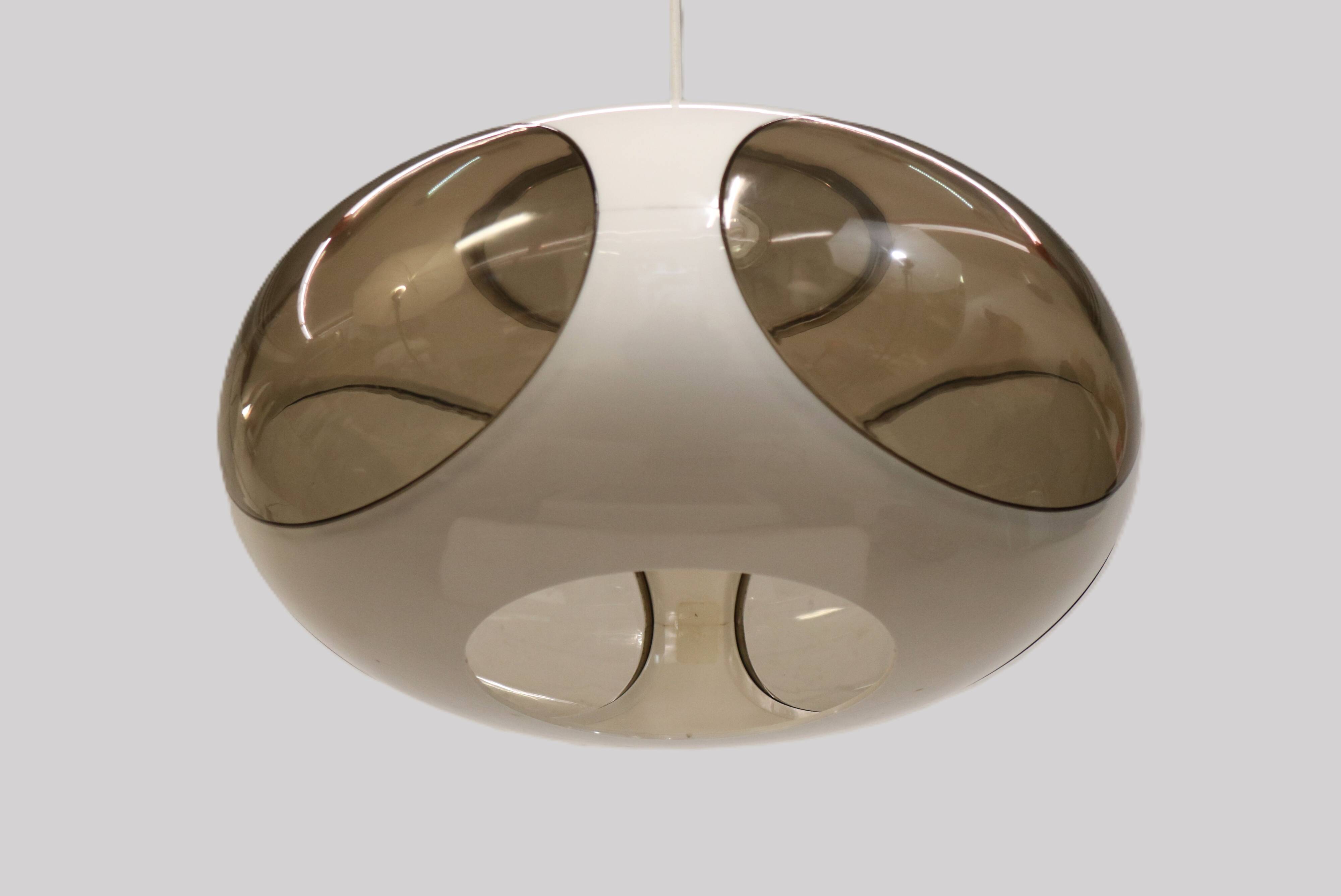 Space age bug eye UFO ceiling lamp *** Massive *** white model *** Belgium