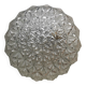 Ceiling lamp vintage molded glass faceted