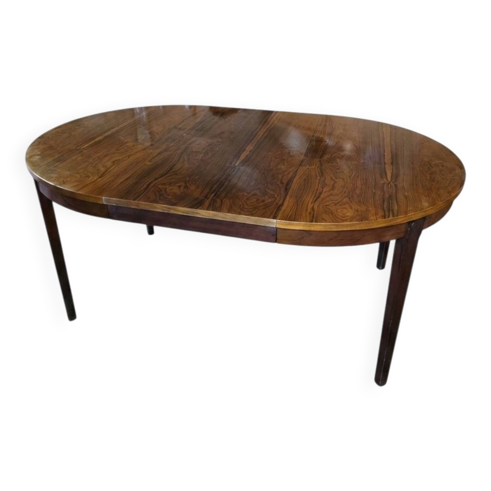 Scandinavian extendable table in rosewood from the 1960s, with 2 extensions.