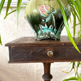 Old tripod side table with drawer