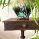 Ancienne Table d’appoint tripode avec tiroir