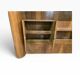 Armoire étagère art déco vintage courbée en bois