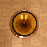 Marbled orange vase