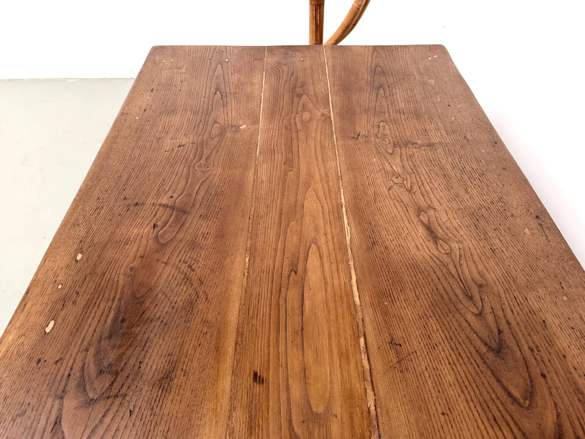 Solid oak farmhouse table, 1930s.