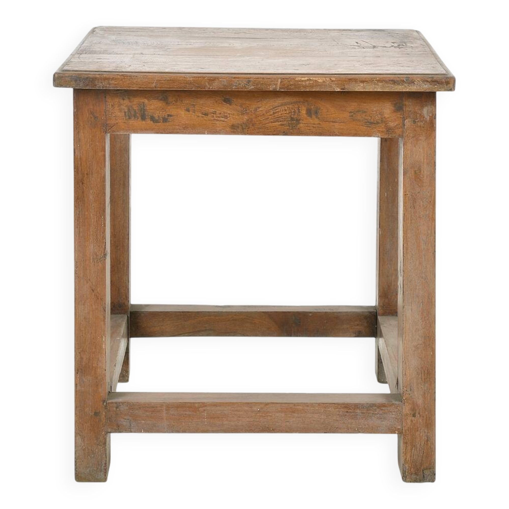 Table basse carrée en bois massif (63 x 59 x 59cm)