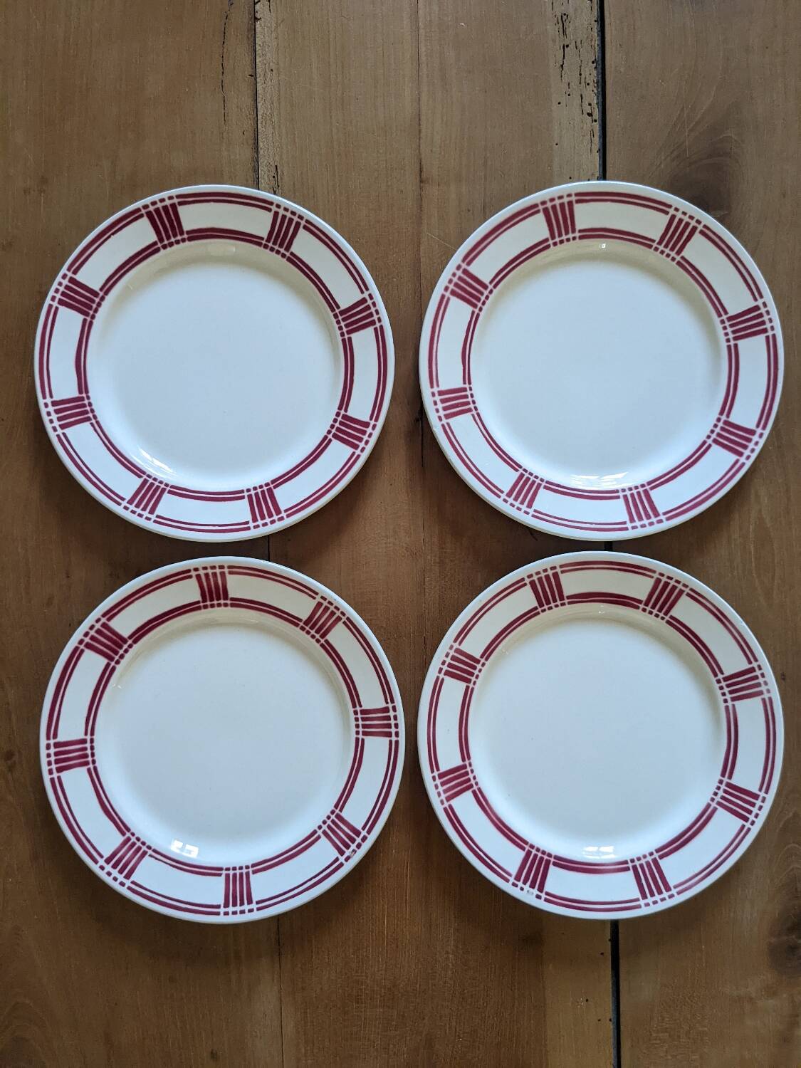 4 Badonviller dessert plates