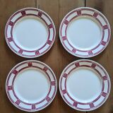 4 Badonviller dessert plates