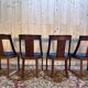 Set of 4 "Gondole" chairs in Empire style made of mahogany.