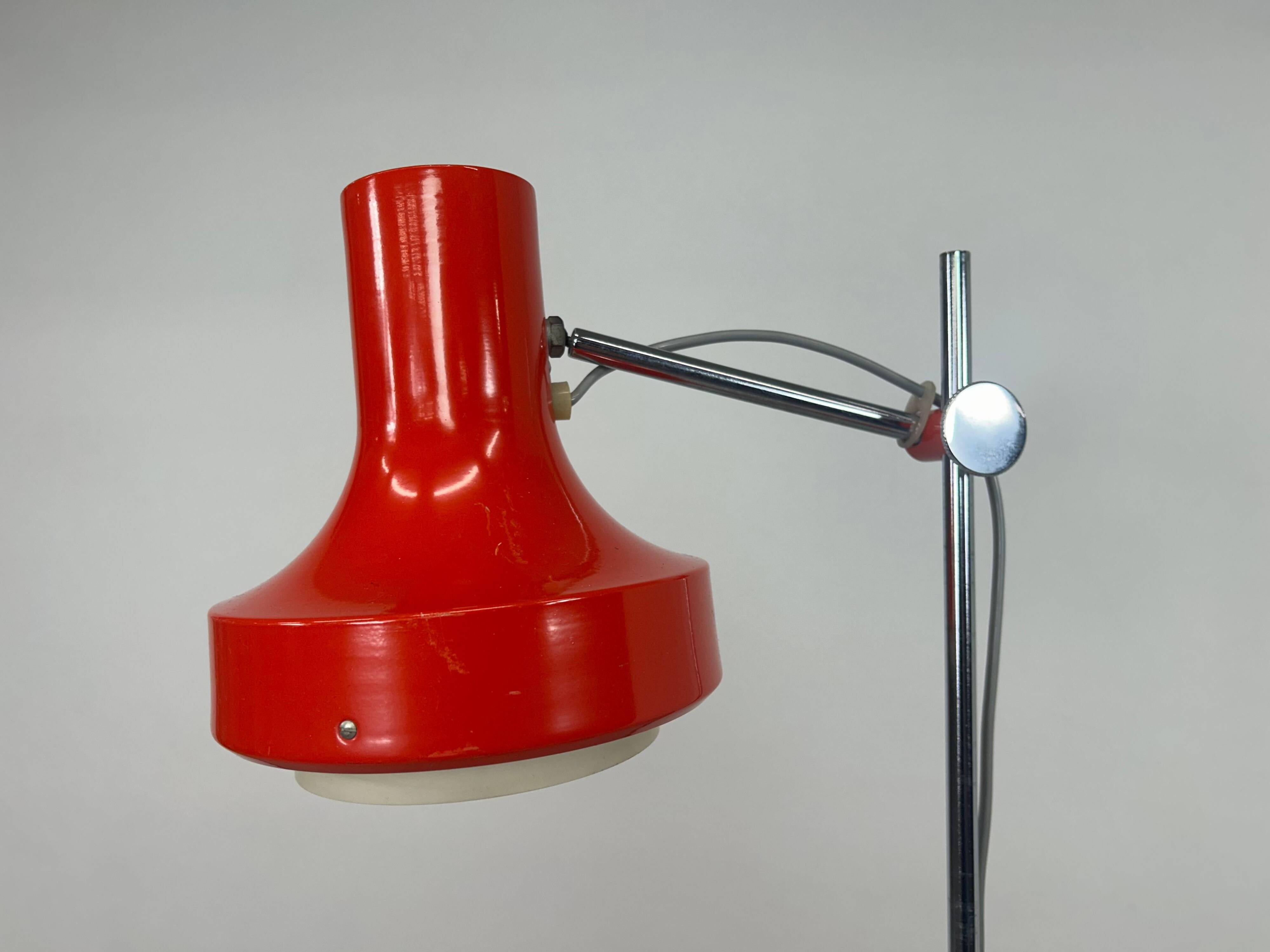 Red floor lamp by Josef Hurka for Napako