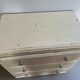 Vintage patinated wood chest of drawers