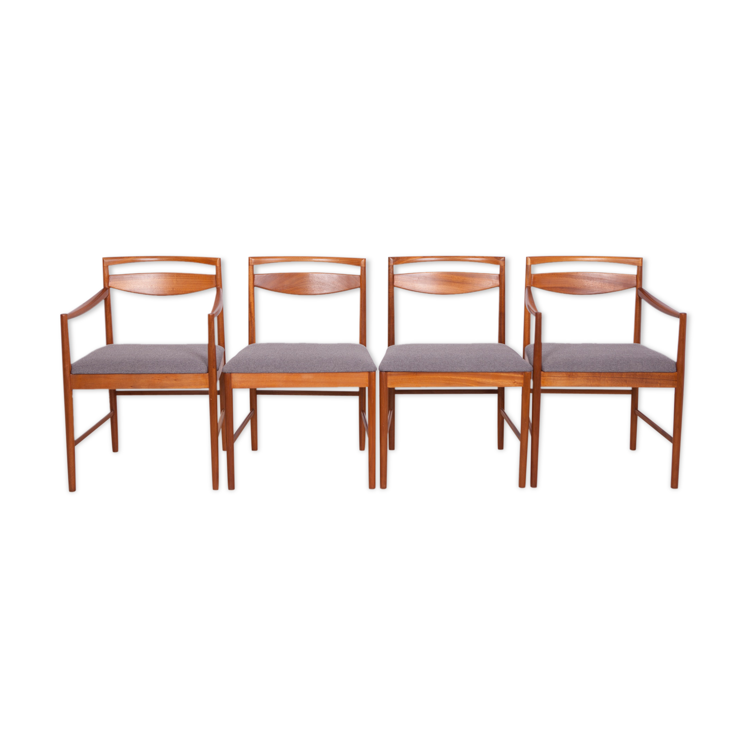 Mid-century teak dining chairs by Tom Robertson for McIntosh, 1960s, set of 4