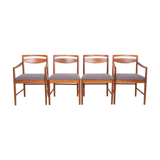 Mid-century teak dining chairs by Tom Robertson for McIntosh, 1960s, set of 4